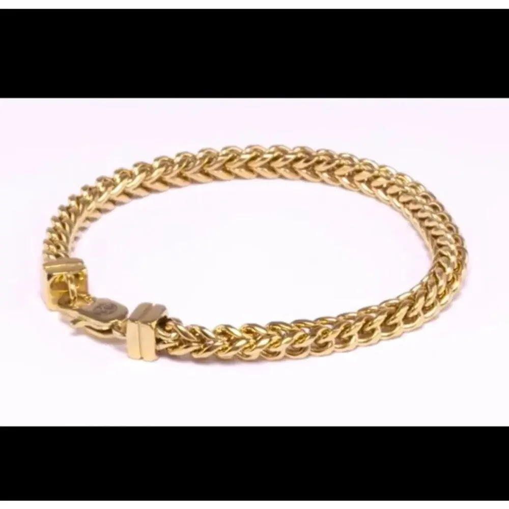Esquire Men's‎ Cuban Link  Gold Plated Stainless Steel Bracelet